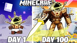 I Survived 100 Days as SINISTER CLOCKMAN in Mincecraft [upl. by Aun391]