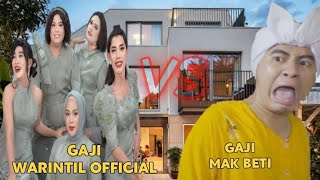 SIAPA PALING TAJIR   GAJI YOUTUBE WARINTIL OFFICIAL VS MAK BETI [upl. by Norga868]