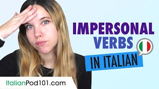 Impersonal verbs  verbi impersonali [upl. by Esbenshade]