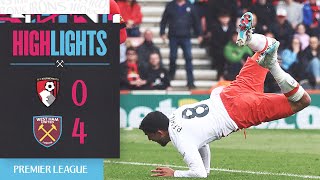 Bournemouth 04 West Ham  Fornals Scorpion Kick Secures Hammers Victory  Premier League Highlights [upl. by Eldorado663]