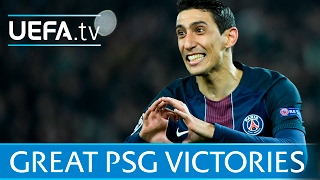 Di María Ibrahimović Six great Paris SaintGermain wins [upl. by Aihsela42]