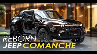 Jeep Comanche Reborn Concept Car AI Design [upl. by Alleras]