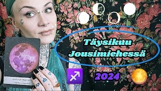 🌕♐ Täysikuu Jousimiehessä 2024 Millä Tavalla Sinä Jatkat Matkaasi ♐🌕 [upl. by Sterne]