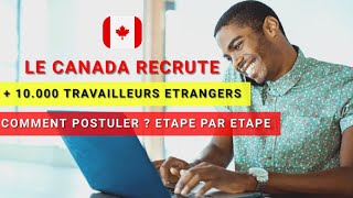 ALERTE EMPLOIS CANADA  Grand Recrutement Travailleurs Étrangers Temporaires [upl. by Adniled]