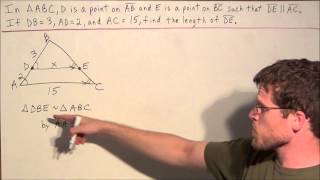 Proportions in Similar Triangles  Geometry [upl. by Arhna]