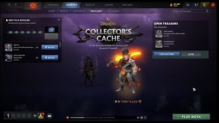 How to Get Discount on Dota 2 collectors Cache Treasure  I unboxed Juggernaut Very Rare Item [upl. by Heddi675]