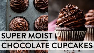 Super Moist Chocolate Cupcakes  Sallys Baking Recipes [upl. by Erodaeht37]