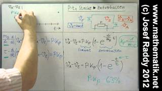 Zeitverhalten einer PT1 Regelstrecke durch DGL herleiten ► Durchlauferhitzer ► Teil 22 [upl. by Unhsiv303]