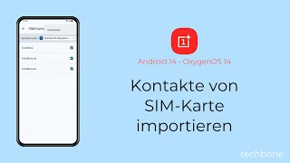 Kontakte von SIMKarte importieren  OnePlus Android 14  OxygenOS 14 [upl. by Ahsenak978]