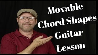 Beginner Movable Chord Shapes and Triads Guitar Lesson [upl. by Kowtko]