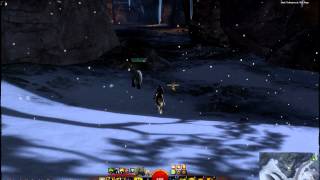 GW2 Howto Reach Wolfs Lair Shrine Point of Interest North Of Graupel Waypoint Dredgehaunt Cliffs [upl. by Rimaj]