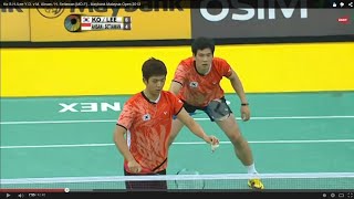 Ko SHLee YD v M AhsanH Setiawan MDF Maybank Malaysia Open 2013 [upl. by Annnora]