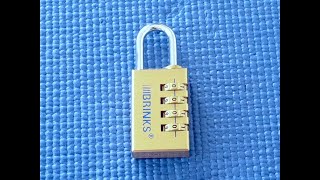 Picking 67 Brinks 4wheel combination padlock with false gates decoded [upl. by Tedda]