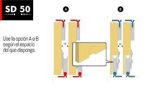 COMO INSTALAR SISTEMA PARA CLOSET  SISTEMA CORREDIZO PARA CLOSET SD 50 VENETTO  Los Retales [upl. by Anayik]