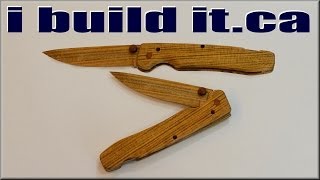 Making a Wooden Folding Knife [upl. by Octavus]