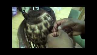 INDIVIDUAL BRAIDS NATURAL HAIR FOR BEGINNERS WITH SQUARE SECTIONS [upl. by Nedrob484]