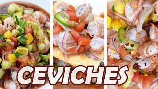 3 RECETAS de CEVICHE Para Lucirse  TOQUE Y SAZÓN [upl. by Naashar]