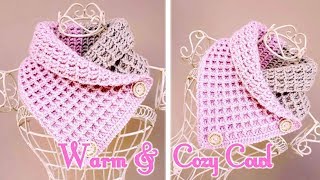 CROCHET COWL Warm amp Cozy Cowl [upl. by Notlrak360]