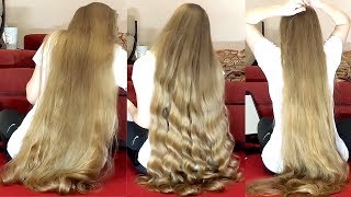 RealRapunzels  Super Long Blonde Curly Hair [upl. by Nylak]