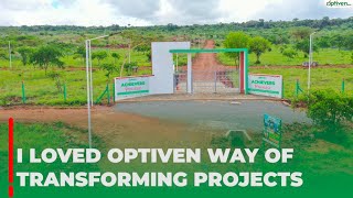 Client impressed by the Optiven way of transforming properties making them beautiful to settle [upl. by Nosimaj]