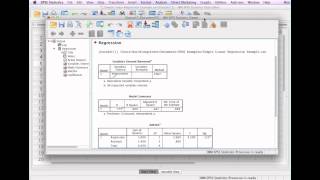 How to Calculate Linear Regression SPSS [upl. by Eberle]