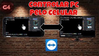 COMO CONTROLAR O COMPUTADOR PELO CELULAR DE QUALQUER LUGAR TeamViewer [upl. by Dwyer]