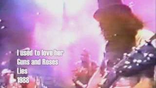 Guns N´ Roses  Used to love her BEST VIDEO [upl. by Bar184]