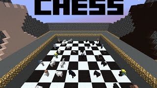 Playable Chess Game in Minecraft [upl. by Ecinev]