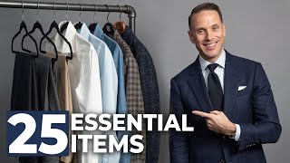 The ULTIMATE Beginner’s Capsule Wardrobe  25 Men’s Wardrobe Essentials [upl. by Divod]