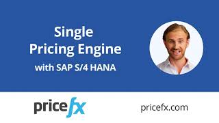 Single Pricing Engine with SAP S4 HANA and Pricefx [upl. by Edva]