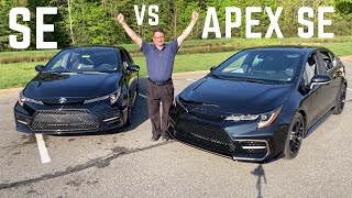 Comparing 2021 Corolla Apex vs Corolla SE Everything You Need to Know [upl. by Sral]