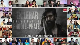 Toofan Lyrical Song Reaction Mashup  KGF 2  RahulReactStream [upl. by Geraldine]