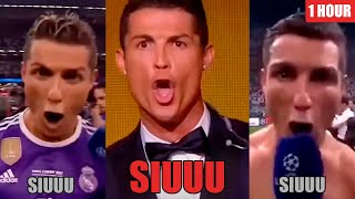 Every Single Cristiano Ronaldo Siuuu Meme Compilation 1 Hour [upl. by Ayoral]