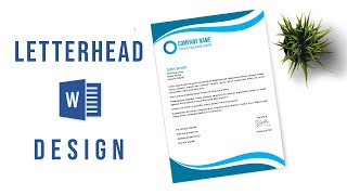 Design a Letterhead in just 5 minutes  Ms Word  Letterhead Design [upl. by Telrahc]