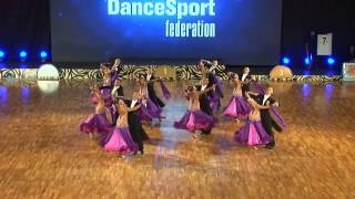 quotVeraquot Tyumen Russia at WDSF World DanceSport Championship Formation Standard 1 place [upl. by Aroel]