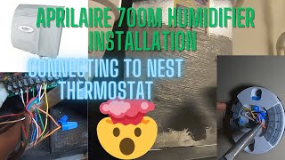 Installing a Humidifier and connecting it to a NEST lastest GEN thermostat [upl. by Kerrison690]