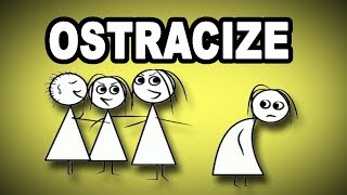 ✔️✔️✔️❌👀 Learn English Words OSTRACIZE  Meaning Vocabulary with Pictures and Examples [upl. by Okoy340]