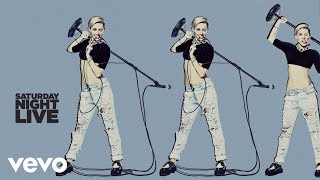 Miley Cyrus  Wrecking Ball Live On SNL [upl. by Ken781]