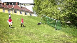 Golden Goal  Skråningsfotball  Playing footballsoccer in a hill wEng subs [upl. by Coplin181]