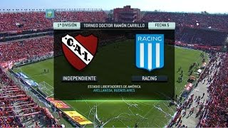 Fútbol en vivo Independiente  Racing Fecha 5 Torneo Primera División 2014 FPT [upl. by Neils]