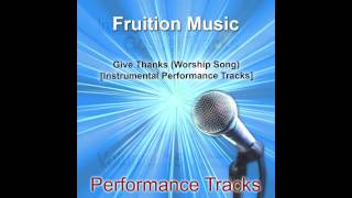 Give Thanks Medium Key Worship Song Instrumental Track SAMPLE [upl. by Simara409]