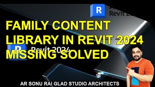 MISSING FAMILY CONTENT LIBRARY IN REVIT SOLVED revit [upl. by Alpers785]