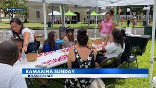 Kamaaina Sunday at Iolani Palace debuts new workshop series [upl. by Enilrem]