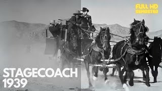 Stagecoach 1939 HD  John Wayne  Claire Trevor  Thomas Mitchell  John Fordquots Landmark Western [upl. by Asilam]