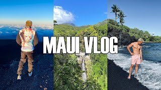 Haleakala Sunrise amp Road To Hana  FULL DAY MAUI VLOG 🤙🏼 [upl. by Ramilahs]