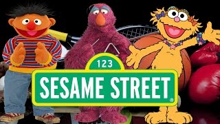 Sesame Street Sports Ernie Telly And Zoe Races Compilation Kids Games [upl. by Lau928]