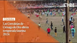 LAS CORRALEJAS DE CIÉNAGA DE ORO ABREN TEMPORADA TAURINA 2024 [upl. by Dnana]