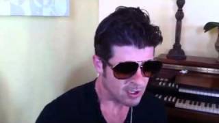 Robin Thicke Previews New Song quotPretty Little Heartquot [upl. by Sirrom]