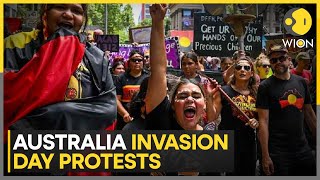 Thousands protest Australia Day holiday with Invasion day rallies  Latest English News  WION [upl. by Duong]