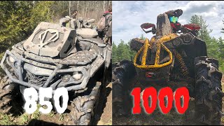 Whats The Difference Really Can Am Renegade 1000 XMR Visco4Lok VS Some 850s [upl. by Ivo]